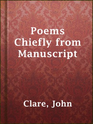 cover image of Poems Chiefly from Manuscript